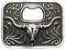Schnalle123 Gürtelschnalle Western Western Longhorn Cowboy 3D Optik für Wechselgürtel Gürtel Schnalle Buckle Langhorn Rind Modell 220