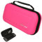 TECHGEAR Tasche Nintendo Switch, Nintendo Switch OLED Schutzhülle - Hard Schutz Carry Reisen und Speicherung hülle Cover - Tragetasche für Joy-Con Controller, Spiel Karten, Zubehör (Rosa)