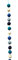 Frida Feeling Fair-Trade Filz-Girlande „Kugeln“ | DEKO-HÄNGER | Dekoration | EDLES NATURPRODUKT | Fairtrade | Pom Pom Girlande | 5 LÄNGE ca. 150 cm (Blautöne)