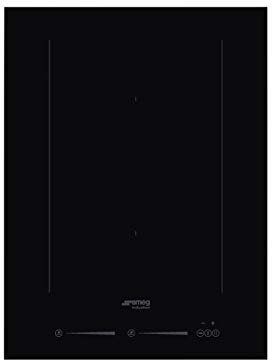 Smeg SIM631WLD Kochfeld mit Induktionskochfeld, Glas und Keramik, 2100 W, rechteckig, Schwarz