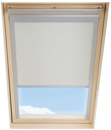 Dachfenster Verdunkelungsrollo kompatibel mit VELUX, Beige, für S06