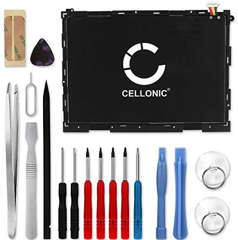 CELLONIC, Batería para Tableta Compatible con Samsung SM-T550 Galaxy Tab A 9.7, SM-T555 A (3.8V, 6000mAh) + Juego de Herramientas