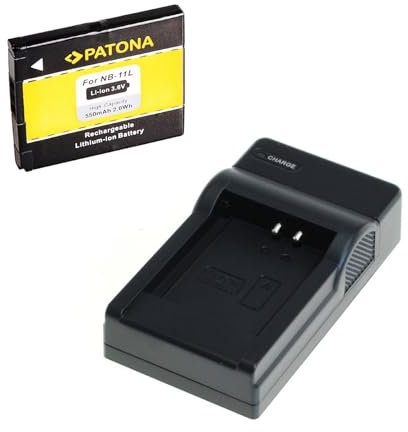 bg-akku24 Batterie et Chargeur pour Canon Ixus 125 HS, 132, 135, 140, 145, 147, 150, 155, 160, 165, 170, 172, 175, 182, 185, 190, 240 HS, 265 HS, 275 HS, 285 HS