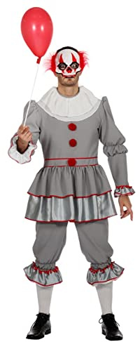 WILBERS & WILBERS - Horror Clown Kostüm Herren | 2-teiliges Set mit Oberteil und Hose, gruselige Halloween Verkleidung für Karneval