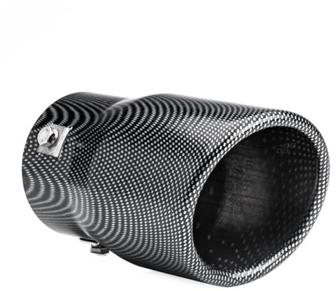 AMiO 01117 Auspuffblende Auspuffblende Edelstahl 78mm 90mm Schachtel