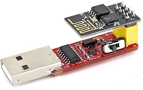 Wishiot ESP-01S Programmierer, USB auf ESP-01, Adapter, ESP8266 ESP-01S WLAN-Transceiver-Modul, WLAN-Modul, kompatibel mit AR-duino IDE