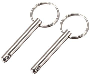 sourcing map Quick Release Pin 6mmX45mm Marine Hardware for Boat Bimini Top Deck Hinge 2Pcs