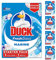 Duck Fresh Discs Toilet Cleaner Starter Kit, Fights Stains That Harbour Germs, Prevents Limescale Build Up, Marine, Pack of 5 (Each Kit contains 1 Holder + 1 Refill Tube)