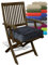 npluseins Boxkissen - Kissen wetterfest und wasserdicht - Premium Sitzpolster - Sitzunterlage für Camping Konzert Reise 1572.2264, Boxkissen (40 x 40 x 9 cm), anthrazit