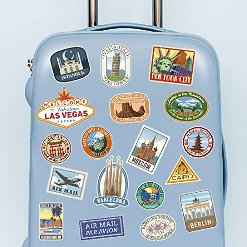 Artmedia Koffer-Aufkleber schwarz Sticker Set Fahrrad Auto Laptop cool Stickers Helm Vinyl Vintage Skateboard autoaufkleber aufkleb stickerbomb Motorrad mädchen Kinder Gitarre kühlschrank wasserfest