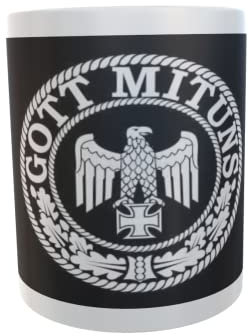 U24 Tasse Kaffeebecher Mug Cup Flagge Gott mit uns