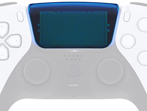 eXtremeRate Pavé Tactile pour ps5 Manette BDM 010 & 020,Touchpad pour ps5 Controller,Manette Non Inclus-Transparent Bleu