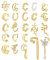 ADRAMATA 23Pcs Ear Cuff für Damen Ohrclips Damen Ohne Ohrlöcher Schlangen Schmetterling Fake Helix Knorpel Ohrringe Ohr Manschetten Ohrklemme Fakepircings Gold Silber Ohrringe Non Piercing