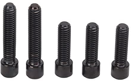 VGEBY Titanium Alloy Derailleur Screws, 5Pcs Rustproof Easy Installation Cage Screws for Mountain Bike, Black