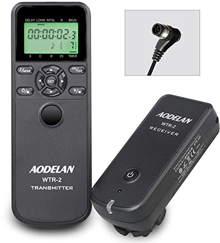Timer senza fili e cavo, telecomando per fotocamera, compatibile con Nikon Z9, D3, D4, D4s, D5, D6, D800, D850, D800E, D810, D810A, D700, D500, D300, D200, F6, F100, F5, F90X, F90X. ecc