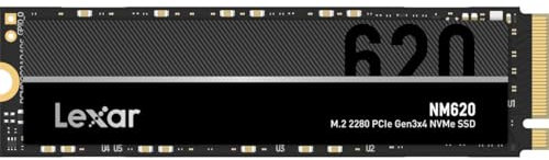 Lexar 2TB NM620 M.2 2280 PCIe Gen3x4 NVMe Internal SSD, Up to 3300MB/s Read (LNM620X002T-RNNNU)