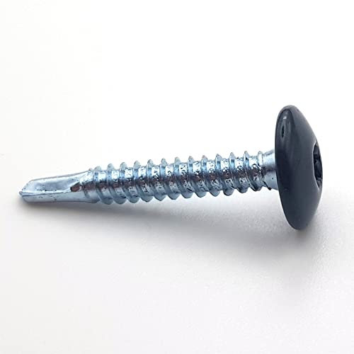 Vis penture autoperceuses 4,8x32 mm RAL 9005 noir foncé acier zingué Tx par 100