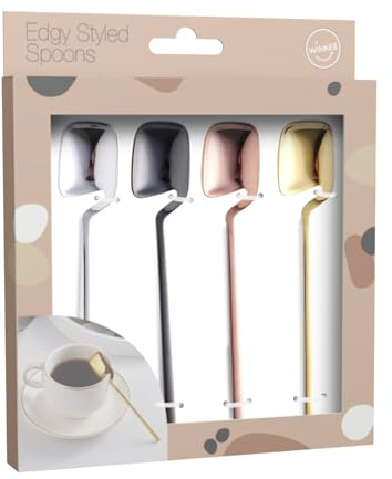 Winkee 17737 Löffel, Edelstahl, Goldfarben
