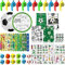 zycBernoi Fußball Party Mitgebsel Kinder mit Fussball Einladungskarten, Geschenk Taschen, Schnapparmband, Pfeifen, Tattoo, Spinning-Fußball, Fußball-Party Deko für Kindergeburtstage