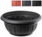 KADAX Grand Pot de Fleur 38 cm, Plastique Résistant aux Intempéries, Jardinière Ronde pour Jardin, Balcon et Terrasse – Noir