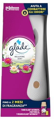 Glade Automatic Spray, Profumatore per Ambienti, Relaxing Zen, Base + Ric.