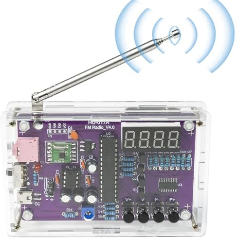 Samuliy Elektronik-Kit | -Elektronik-Kit FM-Radio-Kit,Löt-Übungsset, elektronisches Löt-Übungsset für den schulischen -Labor, den Physik- und Naturwissenschaftsunterricht