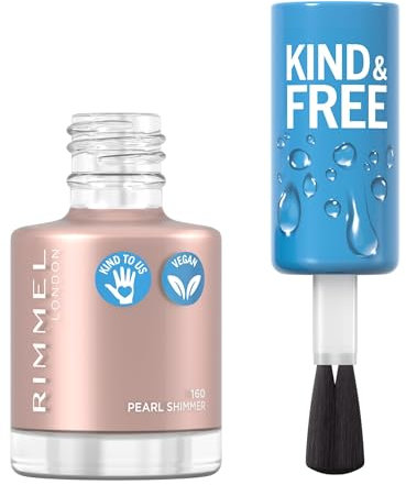 RIMMEL Kind & Free Nail Polish, 160 Pearl Shimmer, 8ml