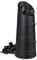 Relaxdays Contenitore Porta Carbone da Camino, Secchio per Pellet, Portacenere in Metallo da 12 Litri, Caminetto, Nero, Ferro