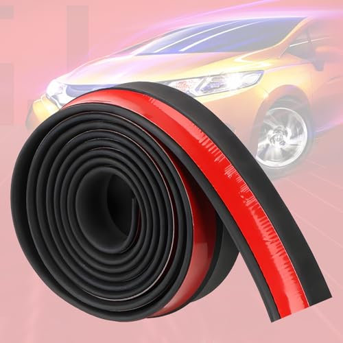 2.5M Spoiler Avant Universel,Protection en Caoutchouc pour Pare,Joint de Porte de Garage Universel en Caoutchouc Polyvalente Multifonction pour Porte de Garage.