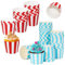 Muffin Papierförmchen, Cupcake Formen Papier 100 Stück, Rot und Blau Muffin Papierförmchen, Muffin Backformen aus Stabilem Papier, für Halloween, Geburtstage, Hochzeiten (Streifen)