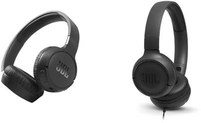 JBL Tune 660NC – Casque Bluetooth sans Fil Pliable – avec Son Pure Bass & Tune500 - Casque Supra-auriculaire -Écouteurs Filaire - Léger et Pliable - avec Commande Mains