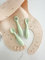 leyla&e Baby Esslernlöffel (3er Set) für eigenständiges Essen | BPA-frei & LFGB-zertifiziert | Spülmaschinenfester Silikonlöffel | Lernlöffel geeignet für BLW (Pastell Grün/Seafoam Green)