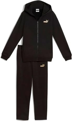 PUMA Mädchen Metallic Hooded Sweat Suit Fl G Trainingsanzug (1er Pack)