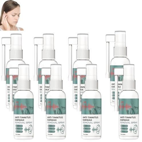 Hearing Restoration Spray, Earwax Cleaning Spray, Tinnitus Remission Spray, Natürlich wirksames Tinnitus-Pflegespray, Anti-Tinnitus-Ohrenschmalz-Entfernungsspray, Ohrenschmalz-Entfernung (8ps)