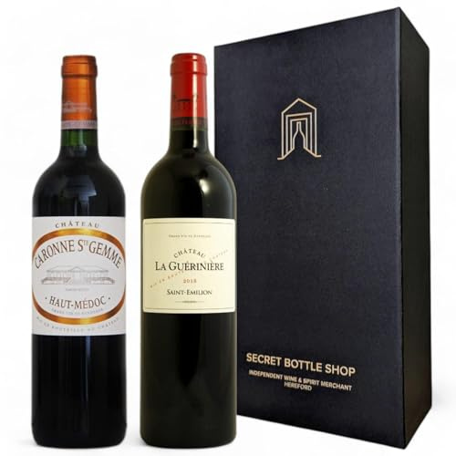 Secret Bottle Shop - Bordeaux Red Wine Duo Gift Set 2x75cl | Red Wine Gift | Wine Gifts For Her, Wine Gifts For Him