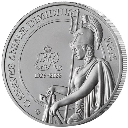 Generisch 1 oz Silbermünze Queen's Memorial - St. Helena 2023 1 Unze Silber BU Silver Coin Queen Elizabeth II Memorial - weltweit auf nur 10.000 Stück!