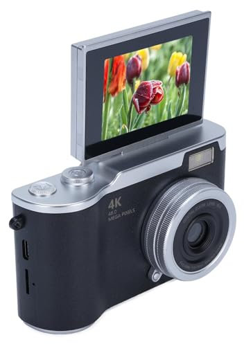 Digital Photography Camera 48MP 1080p 2,4 Zoll HD Display 8X Electronic Zoom Videokamera (Black)