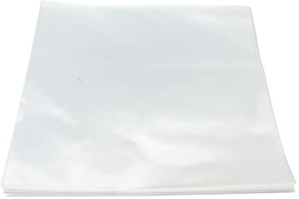 Joyance Plastic Outer Vinyl Record Sleeves 50 Pcs Vinyl Record Sleeves, OPP Plastic Reusable Non-Adhesive Outer Covers for 12 in Records, Clear Vinyl Record Protectors, DVD Cases