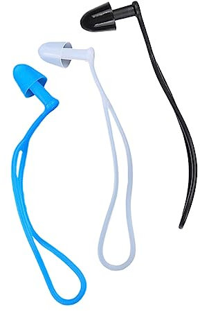 Yardwe 3 Pairs Silicone Swimming Ear Plugs Ear Plugs for Adults Boys and Girls Waterproof Reusable Bathing Ear Protectors Nose Plugs for Swimming
