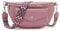 Atgbiem Marsupio Donna PU Pelle Viola Elegante Borsa Tracolla Piccola a Mezzaluna - Regalo Compleanno Originale 2025