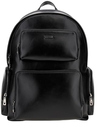 GUESS leisure backpack laptop backpack with laptop compartment Boston Backpack Black