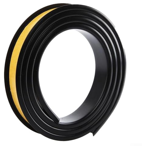 babominimer Striscia di protezione per mobili a forma di U, 2 m, per legno, compensato, armadi e mensole, materiale TPE, facile da applicare, angoli di lunga durata (nero)