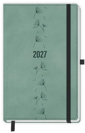 Trötsch Taschenkalender A6 Soft Touch Premium Aquamarin 2027: Terminkalender