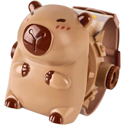 ccuzs Projection Watch Toy - Capybara Animal Projector Wristwatch | LED Flashlight Display with 24 Cartoon Patterns Adjustable Strap Light Up Gadget Party Favor for Birthday, Christmas, Holiday
