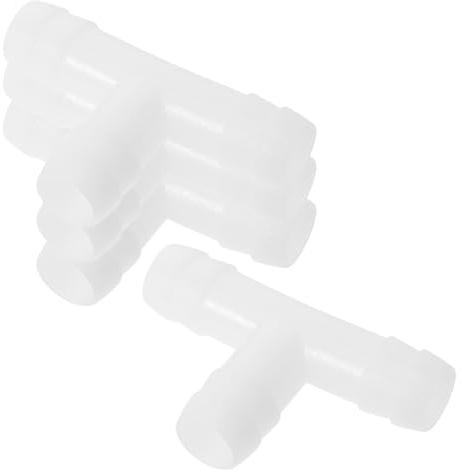 DOITOOL Connettore per Tubo Condizionatore 4 Pezzi in Plastico Bianco Resistente alle Intemperie, Raccordo a Tre Vie per Scarico Condensa, per Hotel e Uffici