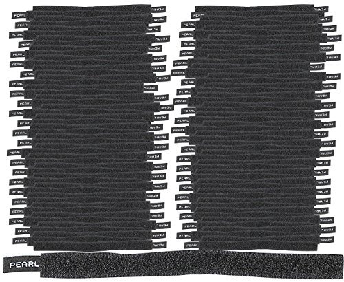 PEARL Klettband: Klettverschluss-Kabelbinder, 100 Stück (Kabelbinder Alternative, Klettverschluss Alternative, wiederverwendbar)