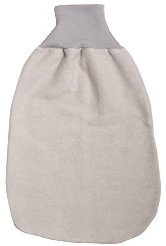 Cosilana Baby Strampelsack Fleece, 60% Wolle (kbT), 40% Baumwolle (KBA) (50 cm, Grau meliert)