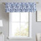 Laura Ashley Home - Volant aus Baumwolle, stilvolle und leichte Fensterdekoration für Heimdekoration (Elise Blue, 127 x 45,7 cm)