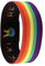 Gay Queer Transgender Trans Color Progress Pride Regenbogenflagge Dreieck LGBTQ 18 cm wendbares Stretch-Armband Armband Armband Elastisches Band