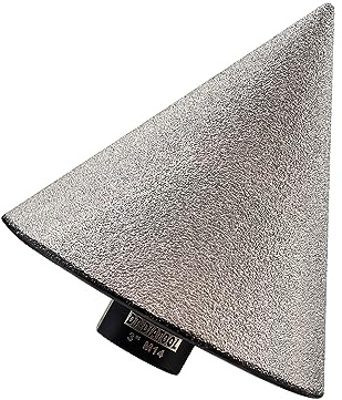 DT-DIATOOL Diamant-Fasenbohrer 75mm zum Vergrößern, Beschneiden und Formen von Löchern in Granit, Marmor und Porzellan, M14-Gewinde-Diamant-Kegelbohrer